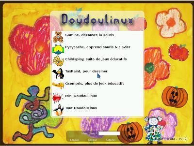 DoudouLinux menu